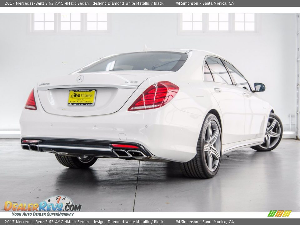 2017 Mercedes-Benz S 63 AMG 4Matic Sedan designo Diamond White Metallic / Black Photo #23