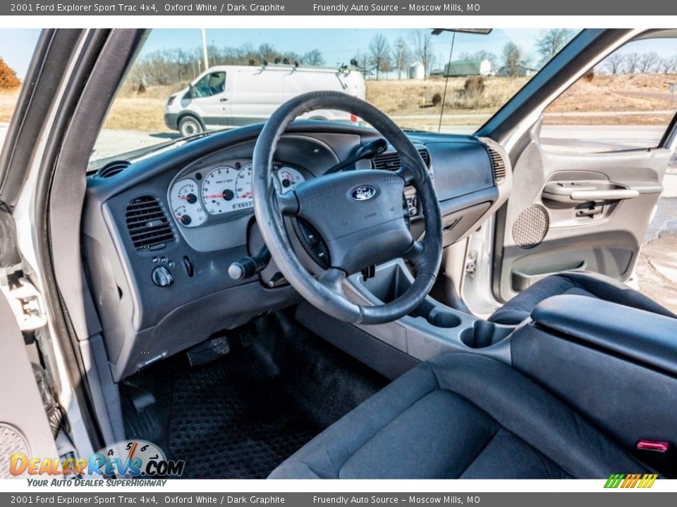 2001 Ford Explorer Sport Trac 4x4 Oxford White / Dark Graphite Photo #20