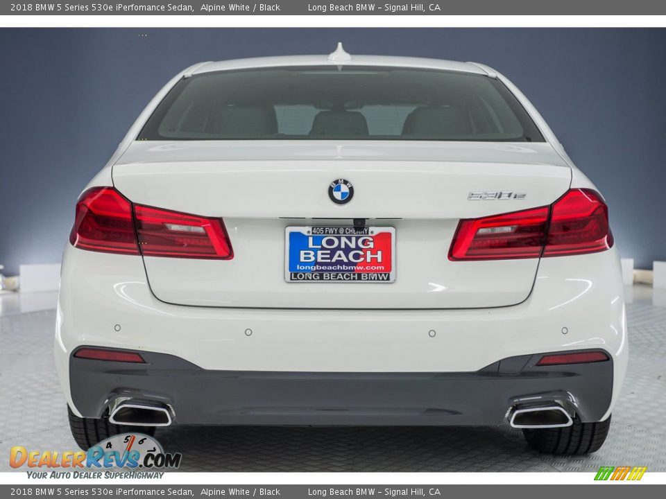 2018 BMW 5 Series 530e iPerfomance Sedan Alpine White / Black Photo #3