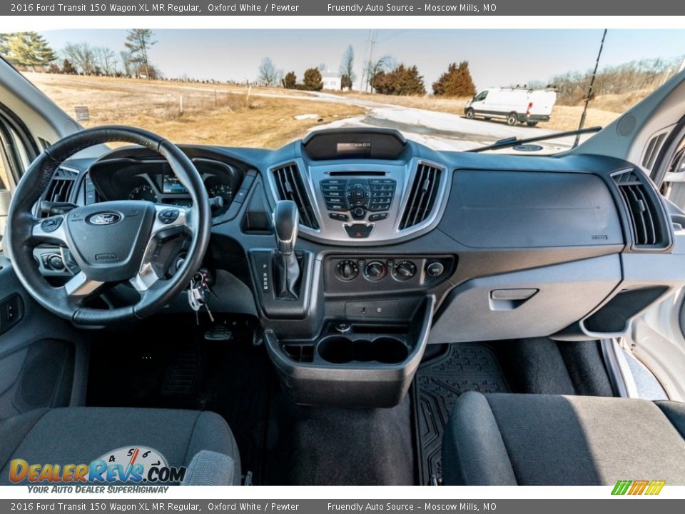 Dashboard of 2016 Ford Transit 150 Wagon XL MR Regular Photo #32