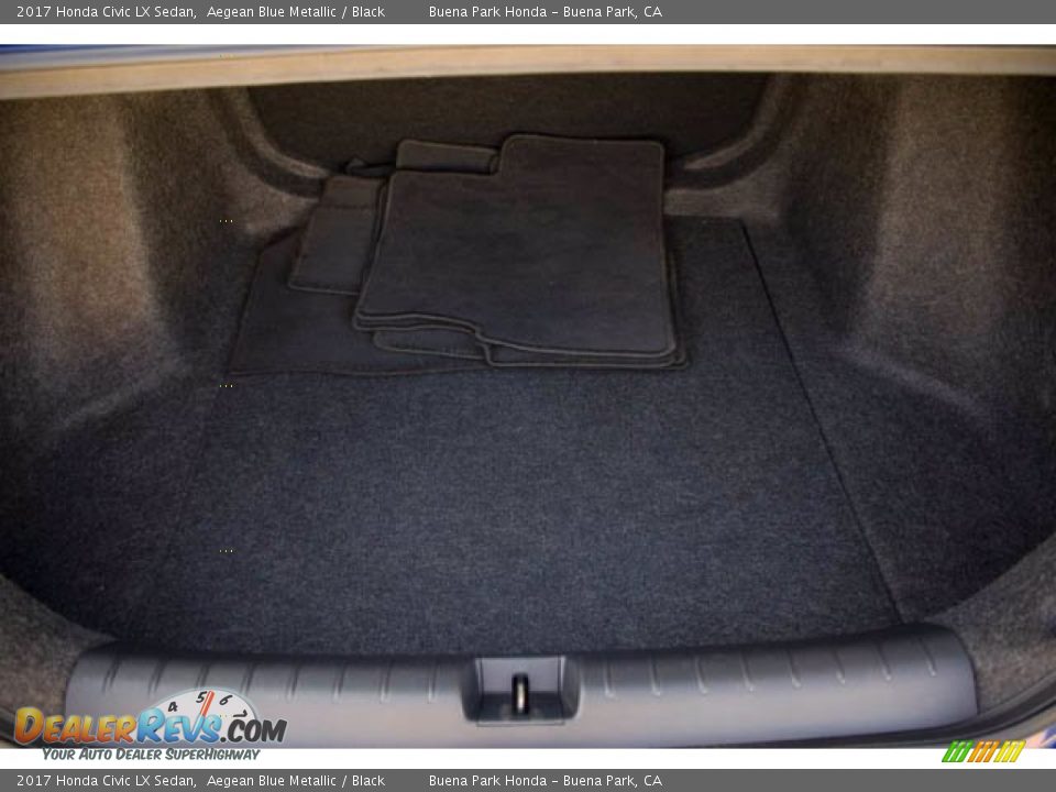 2017 Honda Civic LX Sedan Aegean Blue Metallic / Black Photo #21