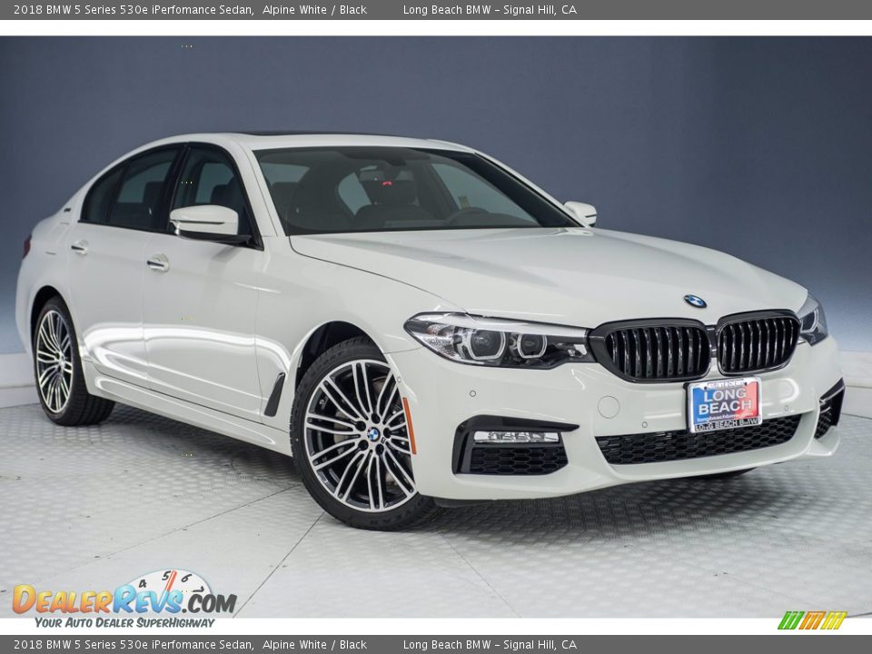 2018 BMW 5 Series 530e iPerfomance Sedan Alpine White / Black Photo #11