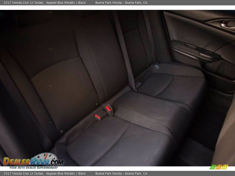 2017 Honda Civic LX Sedan Aegean Blue Metallic / Black Photo #23