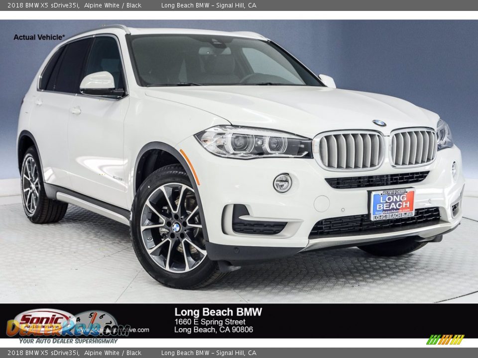 2018 BMW X5 sDrive35i Alpine White / Black Photo #1