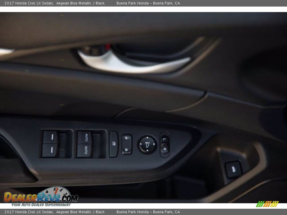 2017 Honda Civic LX Sedan Aegean Blue Metallic / Black Photo #30