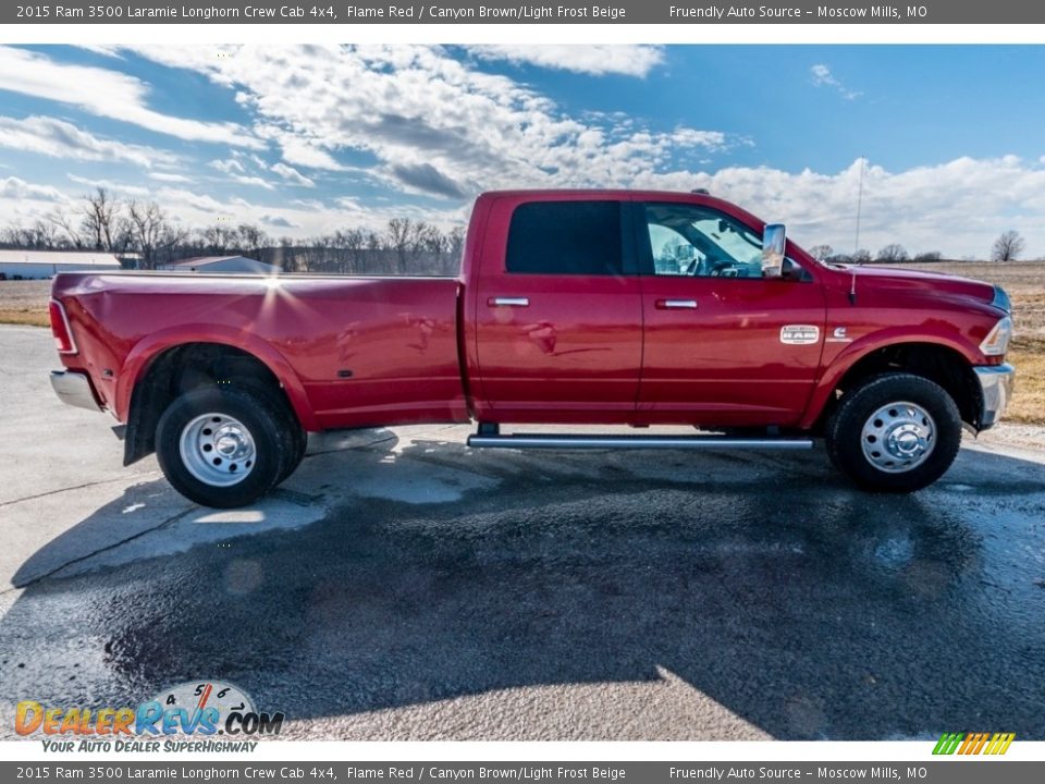 Flame Red 2015 Ram 3500 Laramie Longhorn Crew Cab 4x4 Photo #3