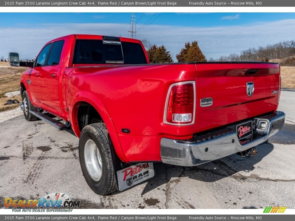 Flame Red 2015 Ram 3500 Laramie Longhorn Crew Cab 4x4 Photo #6