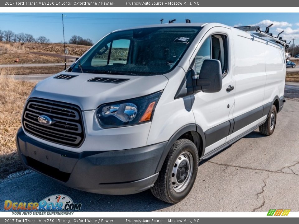 2017 Ford Transit Van 250 LR Long Oxford White / Pewter Photo #8