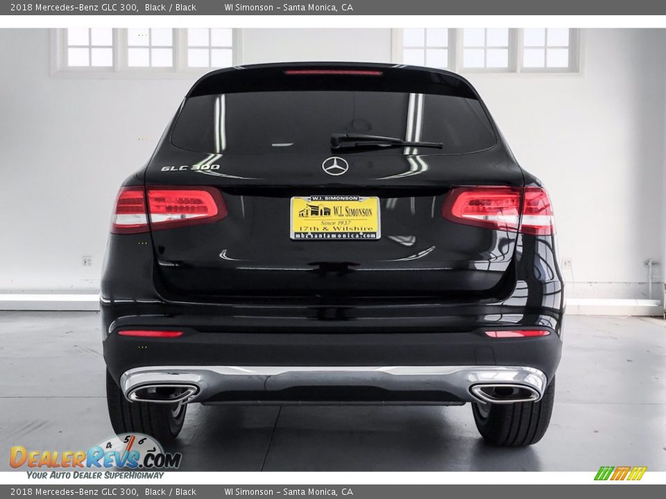 2018 Mercedes-Benz GLC 300 Black / Black Photo #4