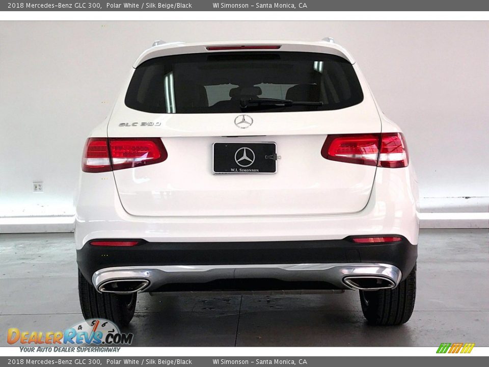 2018 Mercedes-Benz GLC 300 Polar White / Silk Beige/Black Photo #3