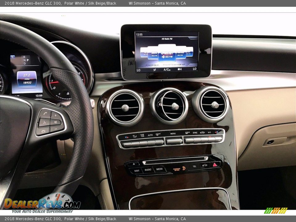 2018 Mercedes-Benz GLC 300 Polar White / Silk Beige/Black Photo #5