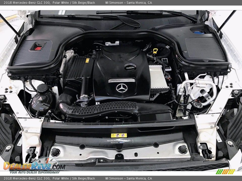 2018 Mercedes-Benz GLC 300 Polar White / Silk Beige/Black Photo #9