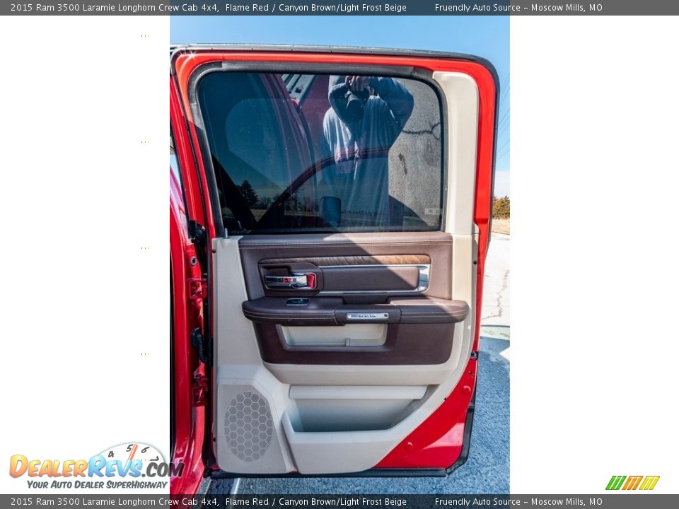 Door Panel of 2015 Ram 3500 Laramie Longhorn Crew Cab 4x4 Photo #28