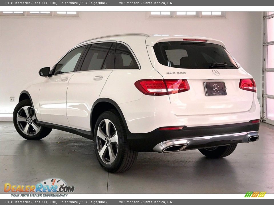 2018 Mercedes-Benz GLC 300 Polar White / Silk Beige/Black Photo #10