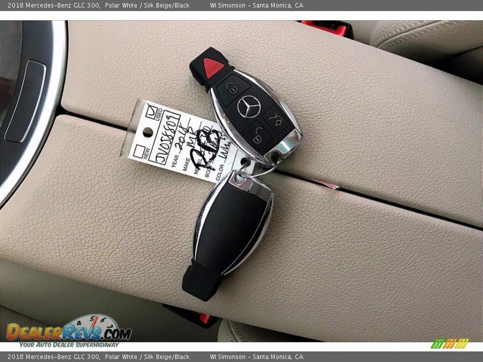 2018 Mercedes-Benz GLC 300 Polar White / Silk Beige/Black Photo #11
