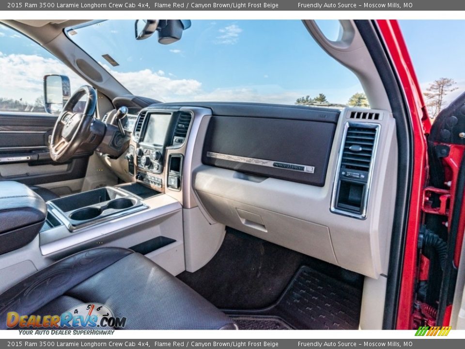 Dashboard of 2015 Ram 3500 Laramie Longhorn Crew Cab 4x4 Photo #30