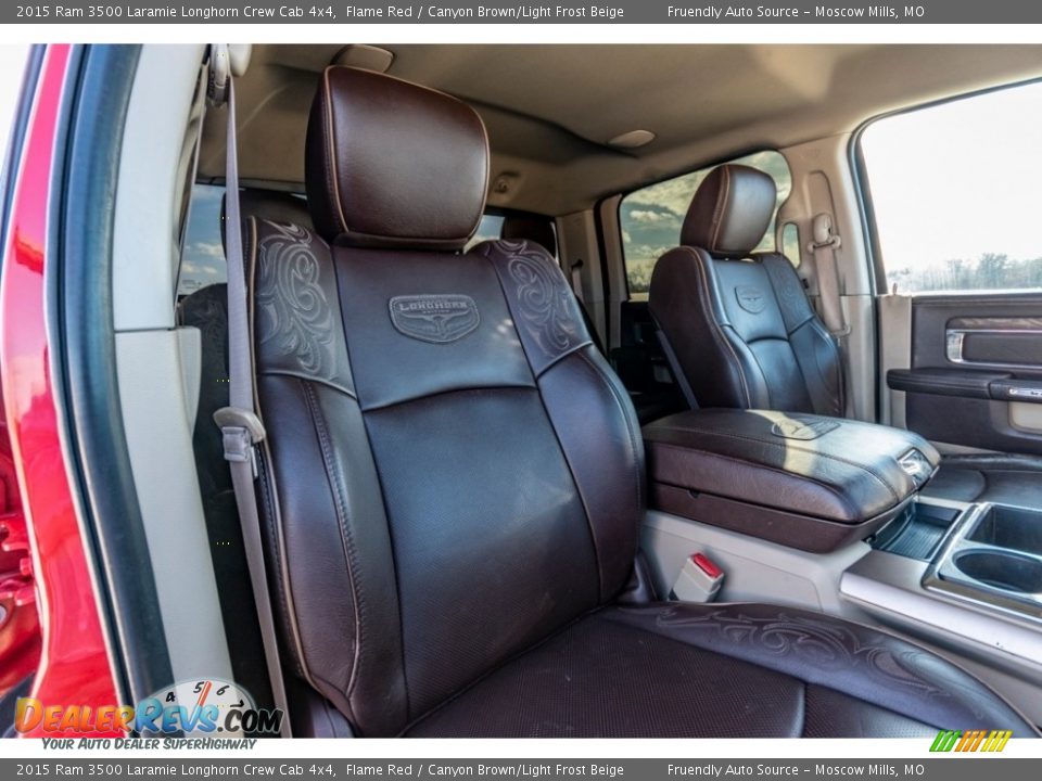 Front Seat of 2015 Ram 3500 Laramie Longhorn Crew Cab 4x4 Photo #32