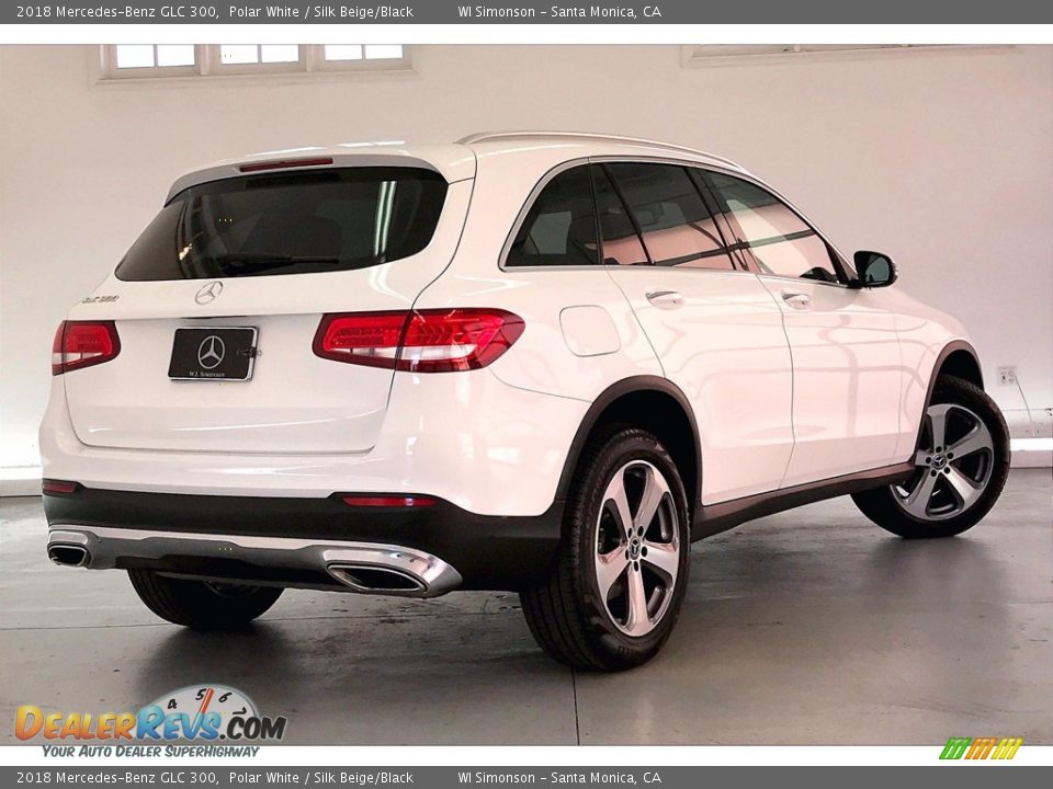 2018 Mercedes-Benz GLC 300 Polar White / Silk Beige/Black Photo #13