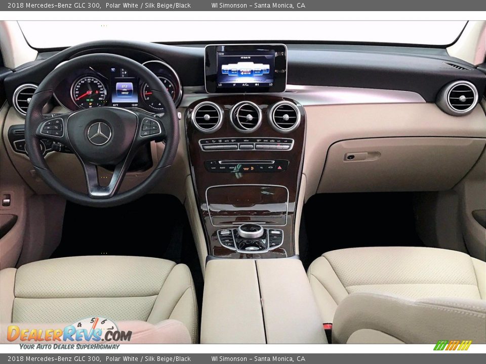 2018 Mercedes-Benz GLC 300 Polar White / Silk Beige/Black Photo #15