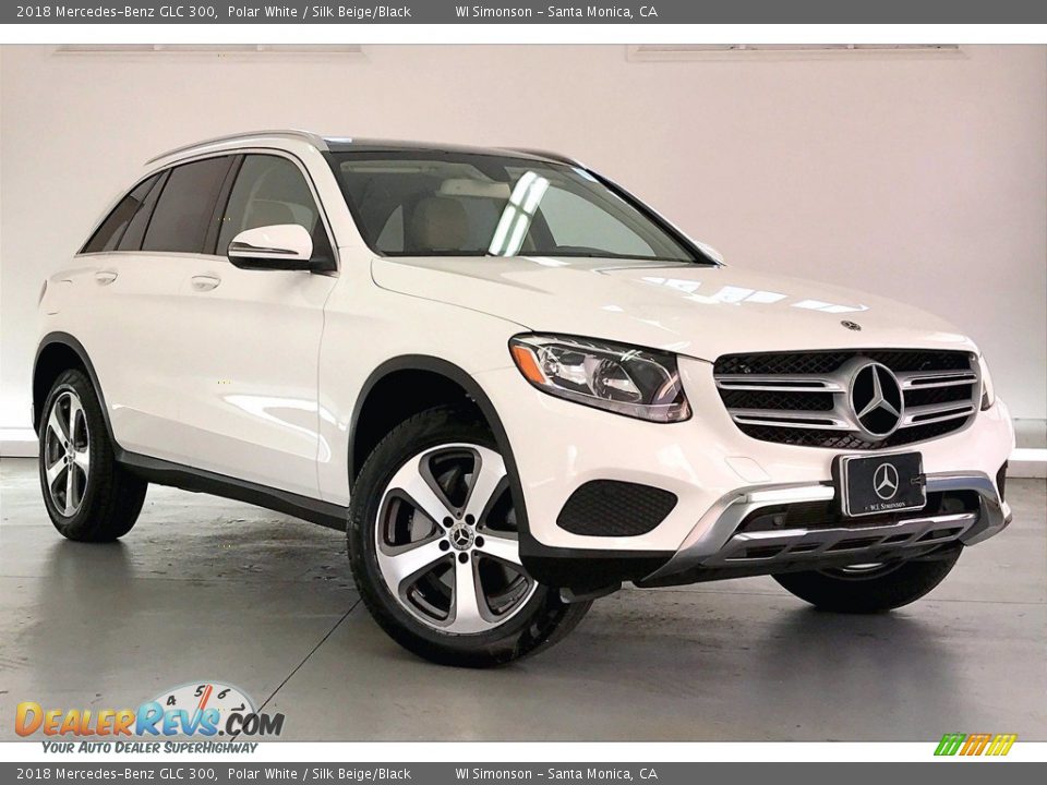 2018 Mercedes-Benz GLC 300 Polar White / Silk Beige/Black Photo #34
