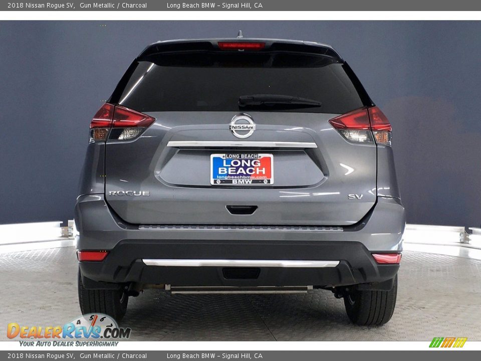 2018 Nissan Rogue SV Gun Metallic / Charcoal Photo #3