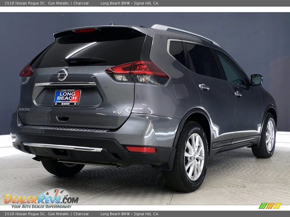 2018 Nissan Rogue SV Gun Metallic / Charcoal Photo #13