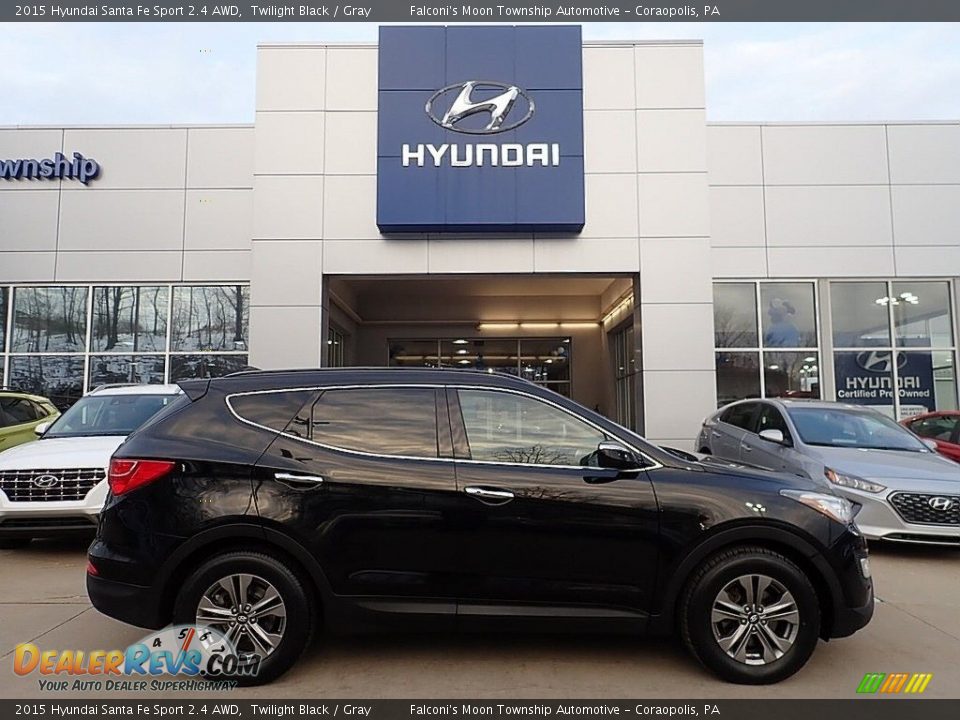 2015 Hyundai Santa Fe Sport 2.4 AWD Twilight Black / Gray Photo #1
