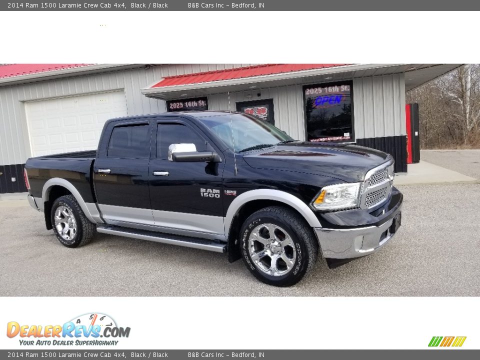 2014 Ram 1500 Laramie Crew Cab 4x4 Black / Black Photo #1