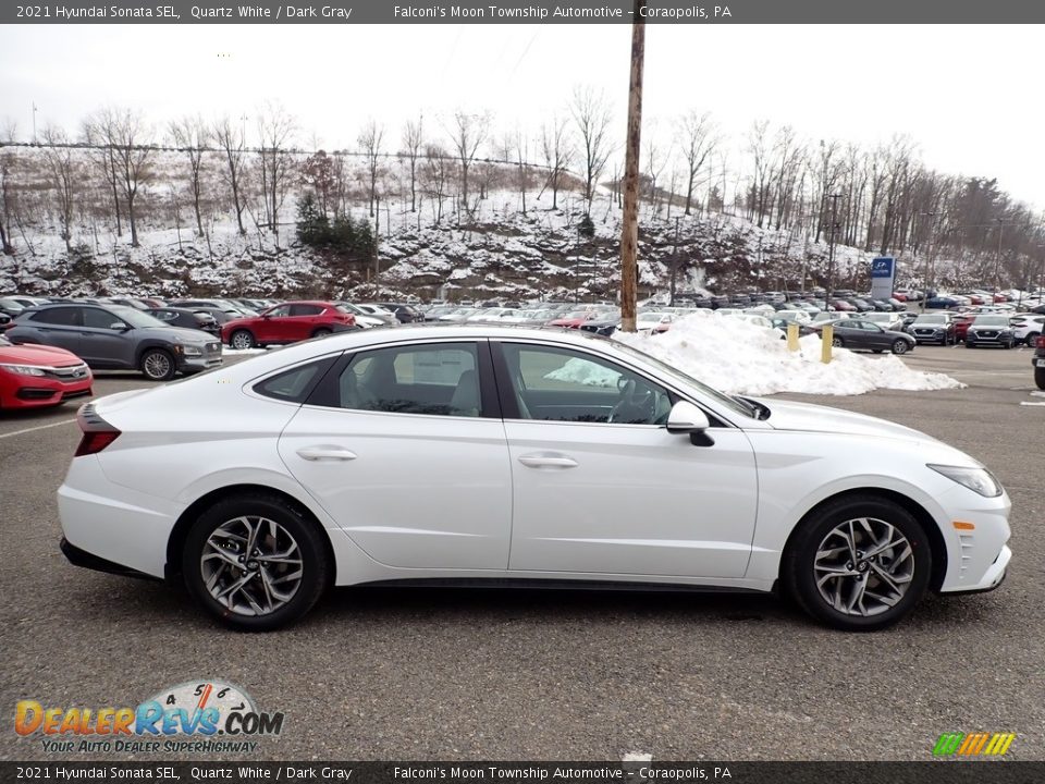 2021 Hyundai Sonata SEL Quartz White / Dark Gray Photo #1