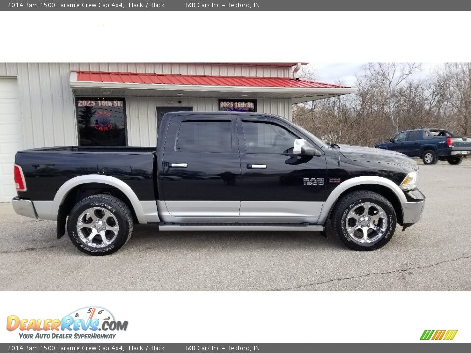 2014 Ram 1500 Laramie Crew Cab 4x4 Black / Black Photo #2