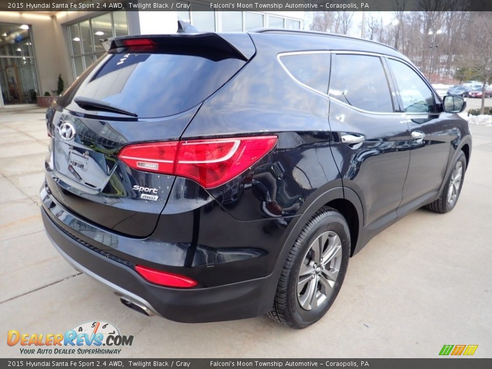 2015 Hyundai Santa Fe Sport 2.4 AWD Twilight Black / Gray Photo #2