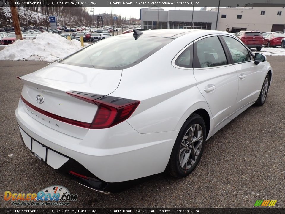 2021 Hyundai Sonata SEL Quartz White / Dark Gray Photo #2