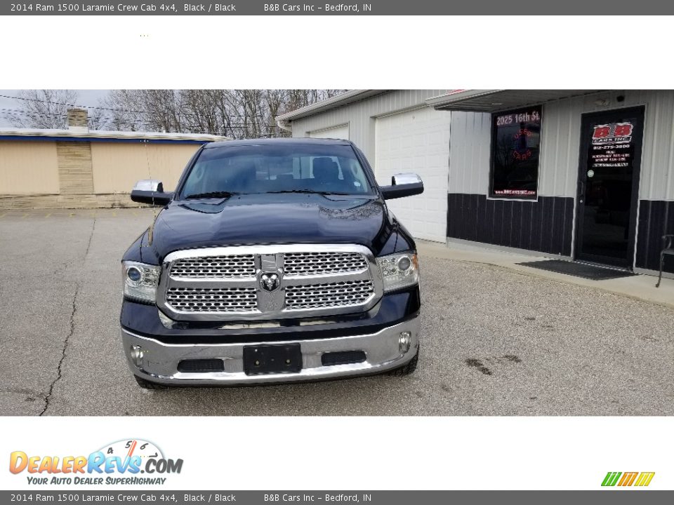 2014 Ram 1500 Laramie Crew Cab 4x4 Black / Black Photo #4