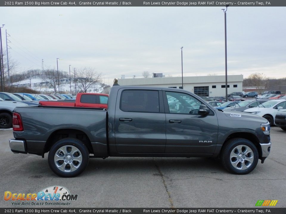 2021 Ram 1500 Big Horn Crew Cab 4x4 Granite Crystal Metallic / Black Photo #4