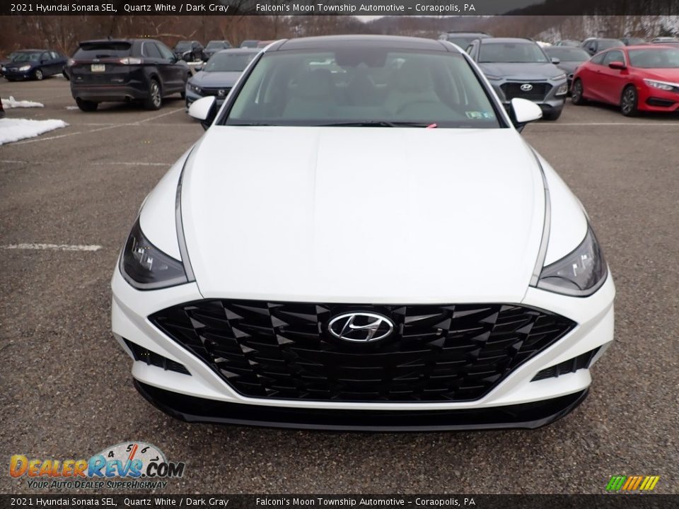 2021 Hyundai Sonata SEL Quartz White / Dark Gray Photo #4