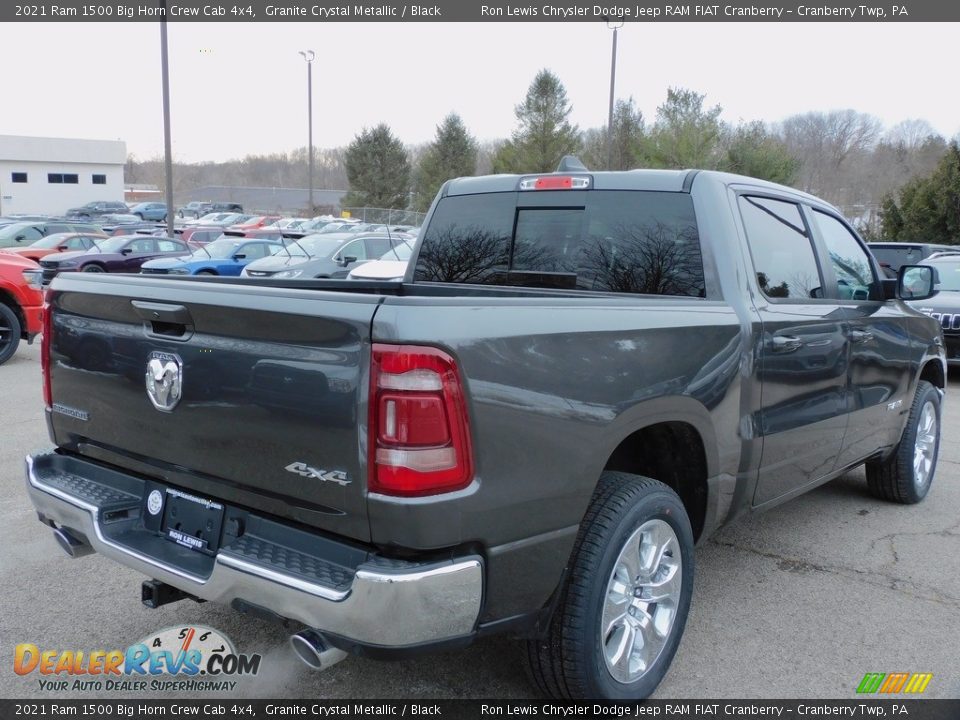 2021 Ram 1500 Big Horn Crew Cab 4x4 Granite Crystal Metallic / Black Photo #5