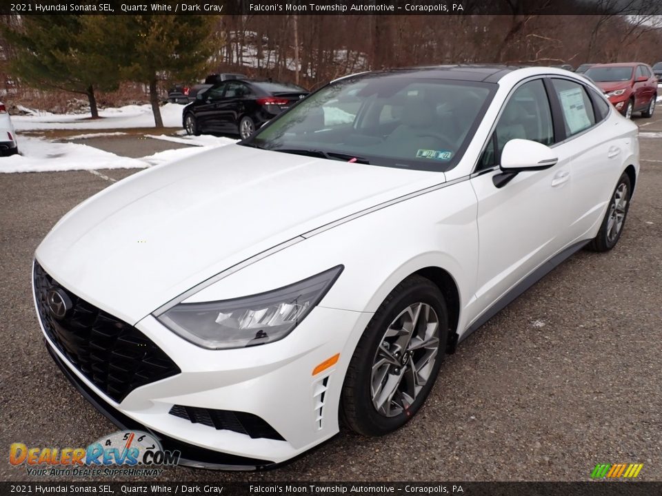 2021 Hyundai Sonata SEL Quartz White / Dark Gray Photo #5