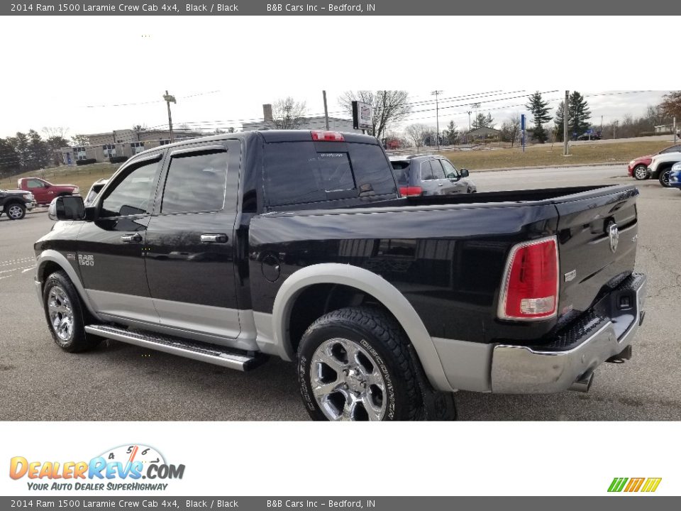 2014 Ram 1500 Laramie Crew Cab 4x4 Black / Black Photo #6