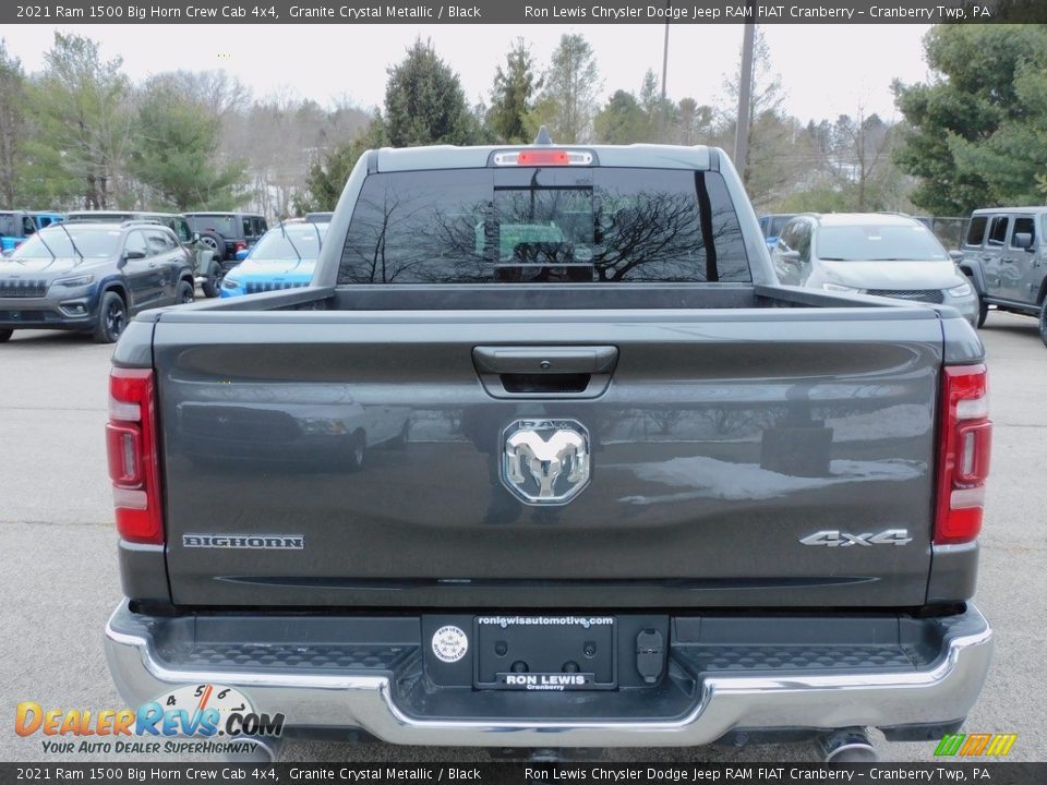 2021 Ram 1500 Big Horn Crew Cab 4x4 Granite Crystal Metallic / Black Photo #6