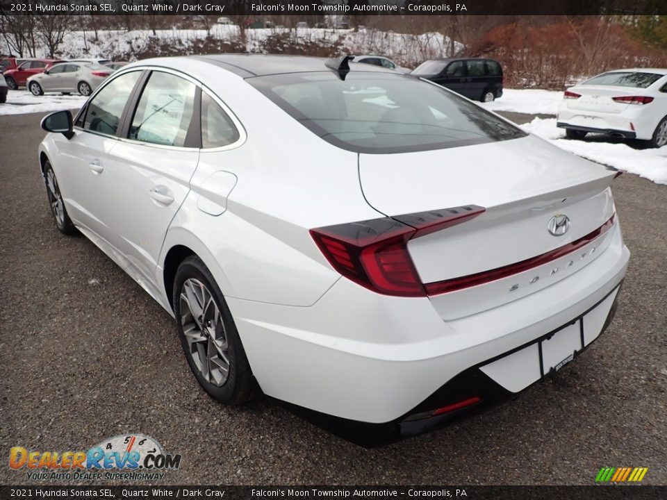 2021 Hyundai Sonata SEL Quartz White / Dark Gray Photo #6