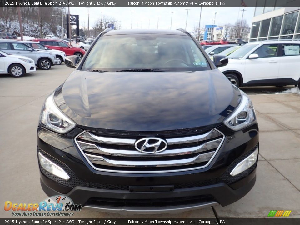 2015 Hyundai Santa Fe Sport 2.4 AWD Twilight Black / Gray Photo #8