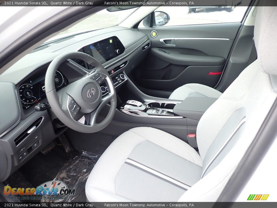 2021 Hyundai Sonata SEL Quartz White / Dark Gray Photo #8