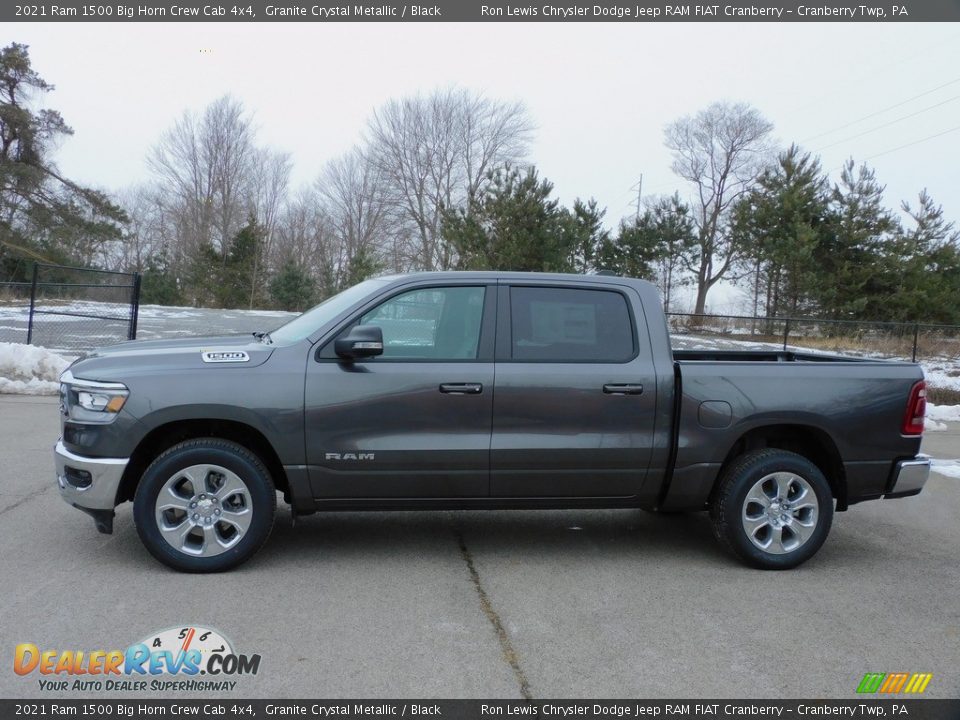 2021 Ram 1500 Big Horn Crew Cab 4x4 Granite Crystal Metallic / Black Photo #9