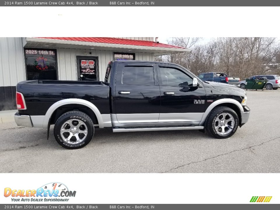 2014 Ram 1500 Laramie Crew Cab 4x4 Black / Black Photo #10