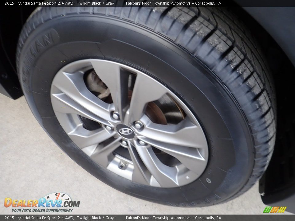 2015 Hyundai Santa Fe Sport 2.4 AWD Twilight Black / Gray Photo #10