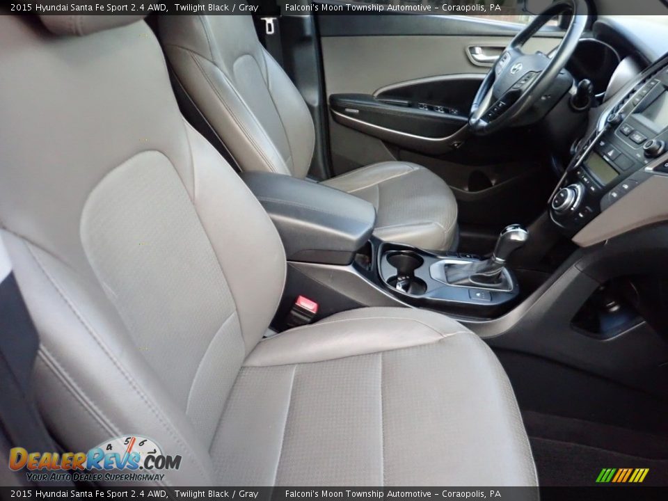 2015 Hyundai Santa Fe Sport 2.4 AWD Twilight Black / Gray Photo #11