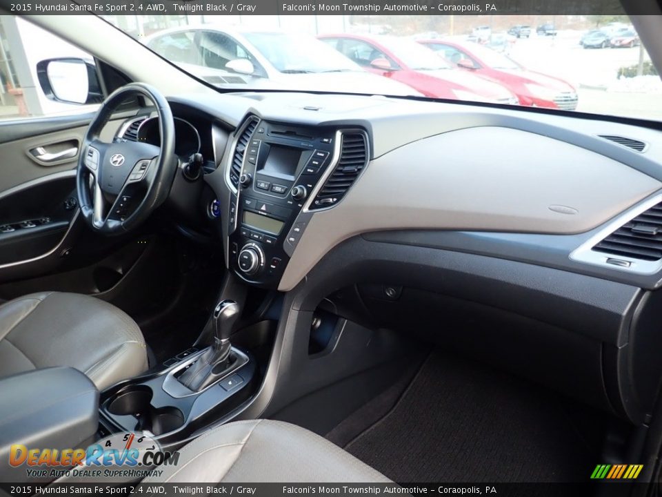 2015 Hyundai Santa Fe Sport 2.4 AWD Twilight Black / Gray Photo #12
