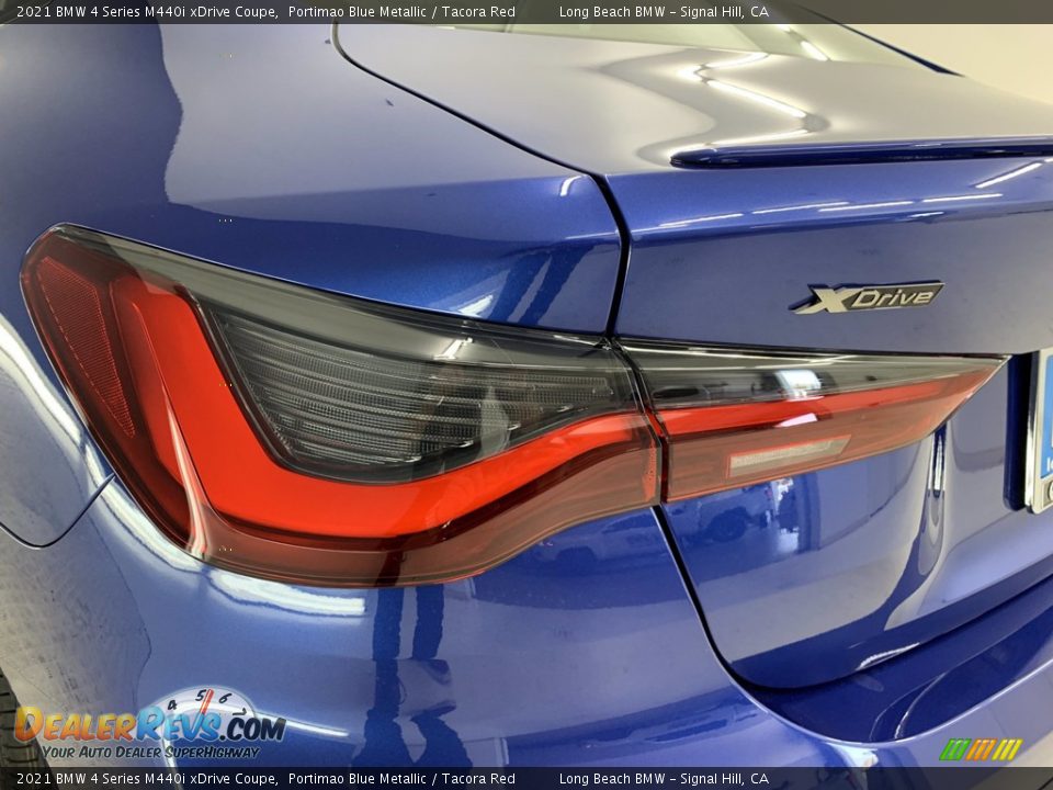 2021 BMW 4 Series M440i xDrive Coupe Portimao Blue Metallic / Tacora Red Photo #12