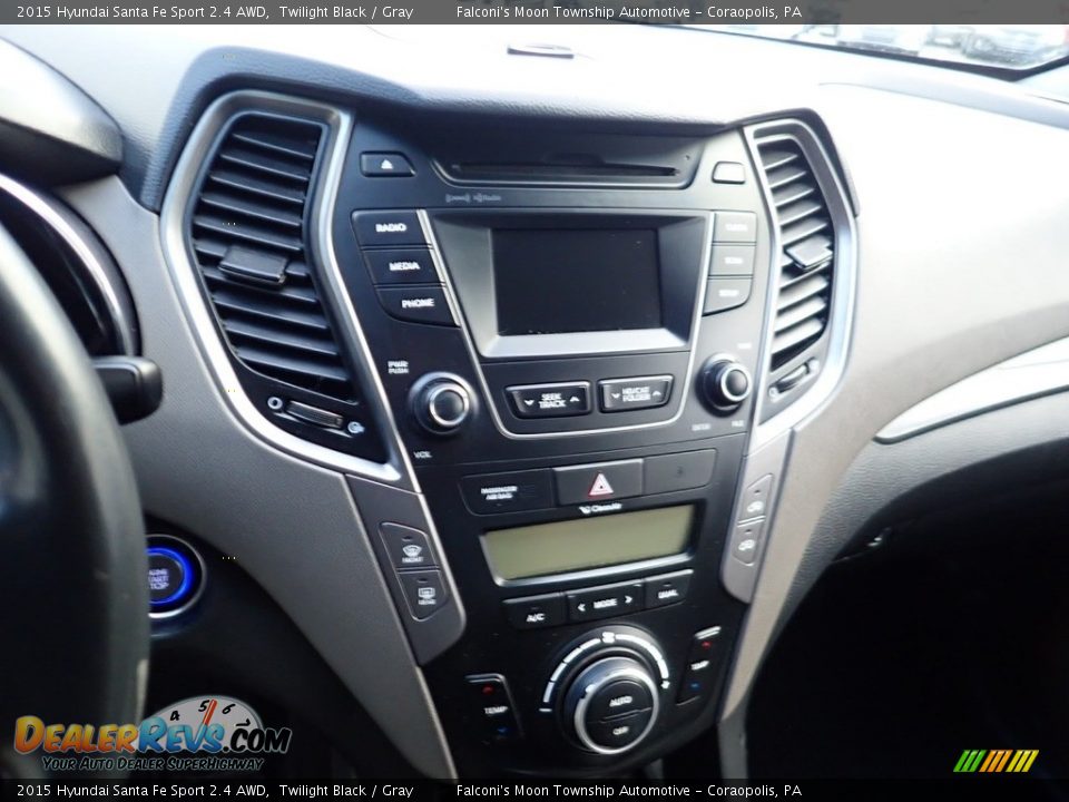 2015 Hyundai Santa Fe Sport 2.4 AWD Twilight Black / Gray Photo #22