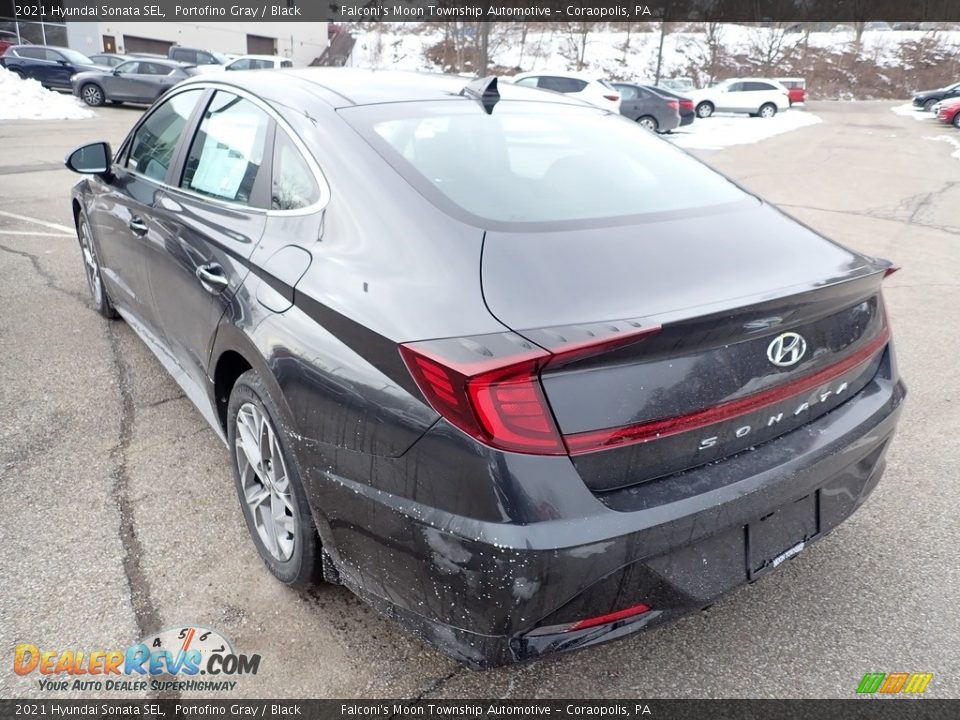 2021 Hyundai Sonata SEL Portofino Gray / Black Photo #6